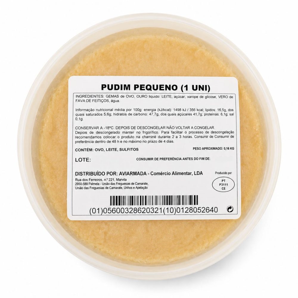 PUDIM TIPO FRANCES PEQ. (cx.8un X1kg)