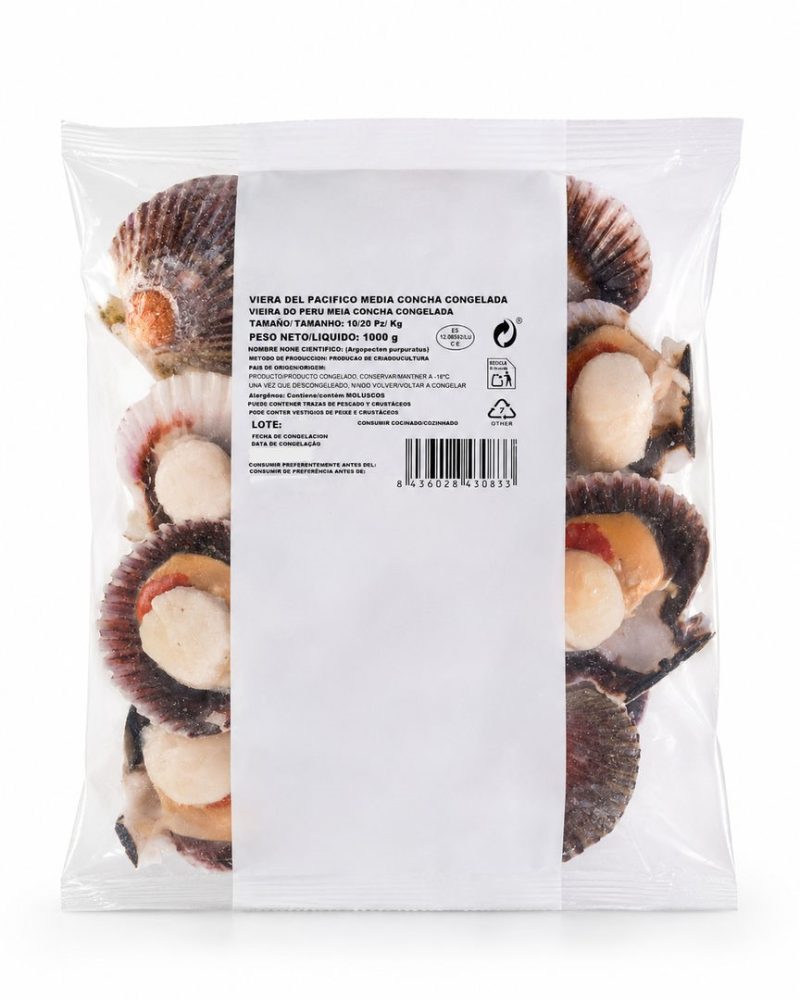 VIEIRA 10/20 PACIF. M/CONCHA SACO 1kg