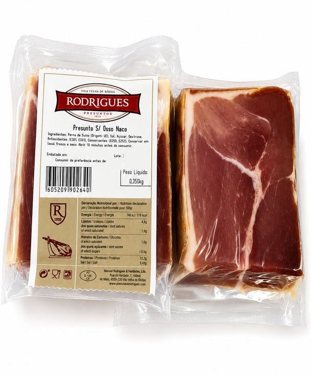 PRESUNTO NACOS 350gr P.F. (cx.20x350gr) - Rodrigues