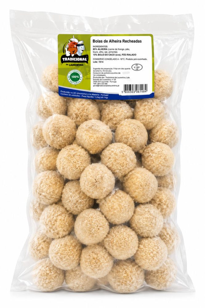 BOLINHAS DE ALHEIRA RECHEADAS SACO 50UN