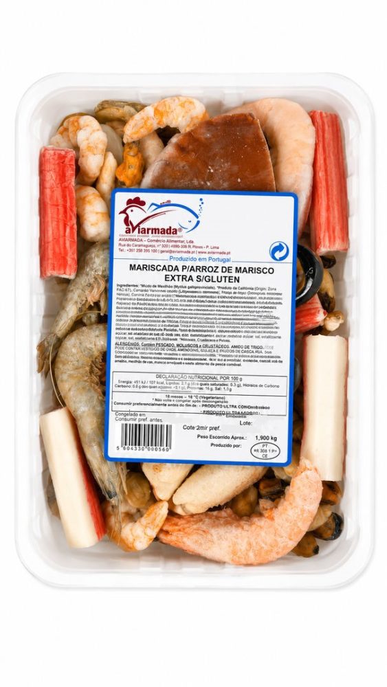MARISCADA EXTRA S/ GLUTEN COV. CX.6X900gr  * AVIARMADA*