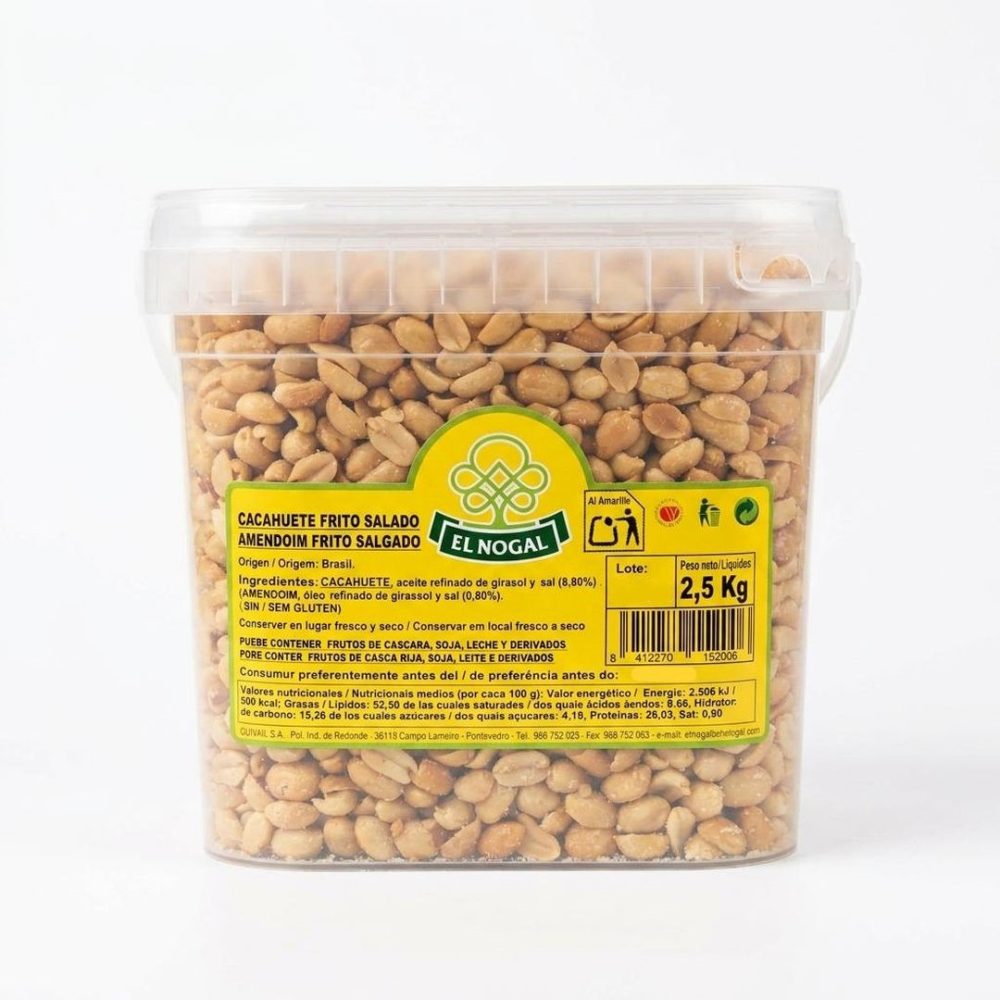 AMENDOIM SALGADO BALDE 2,5 KG *EL NOGAL*