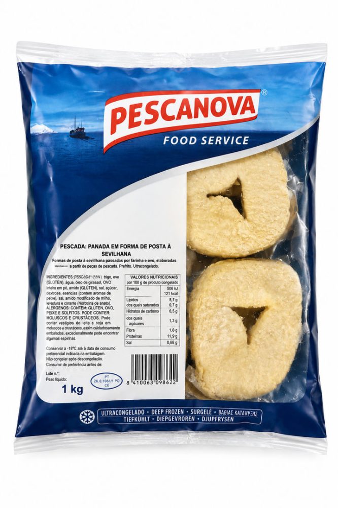 PESCADA PANADA SEVILHANA PESCANOVA (cx.4 X 1kg)