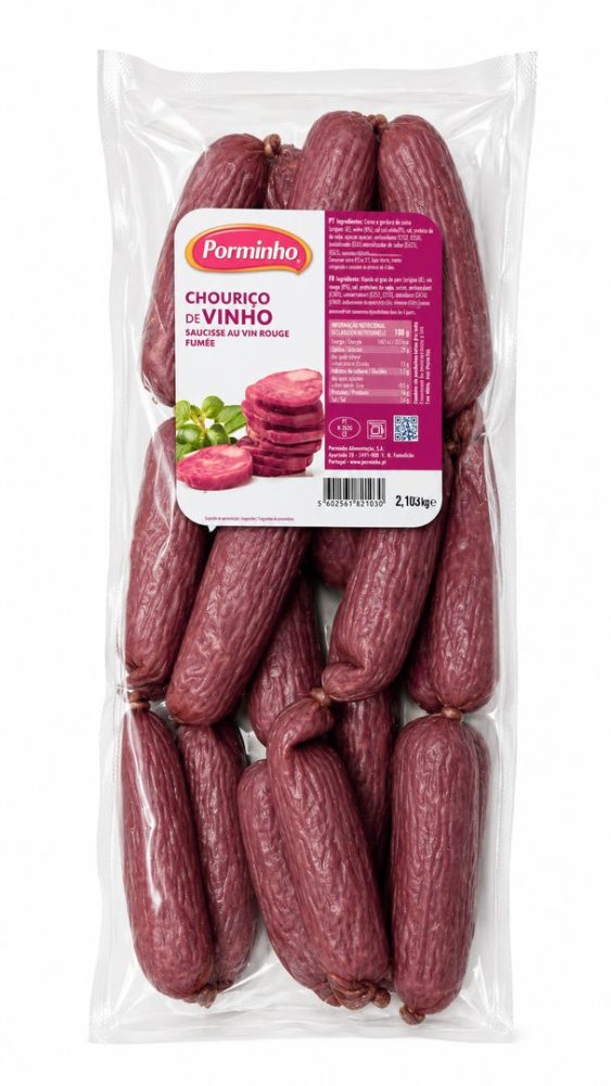 CHOURIÇO VINHO SACO (cx2x2kg) PORMINHO